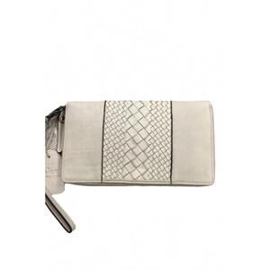 NEW MILO women's adelina leather wallet in ivory